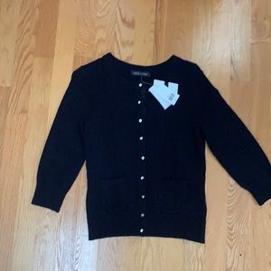 Banana republic black cardigan w rhinestone